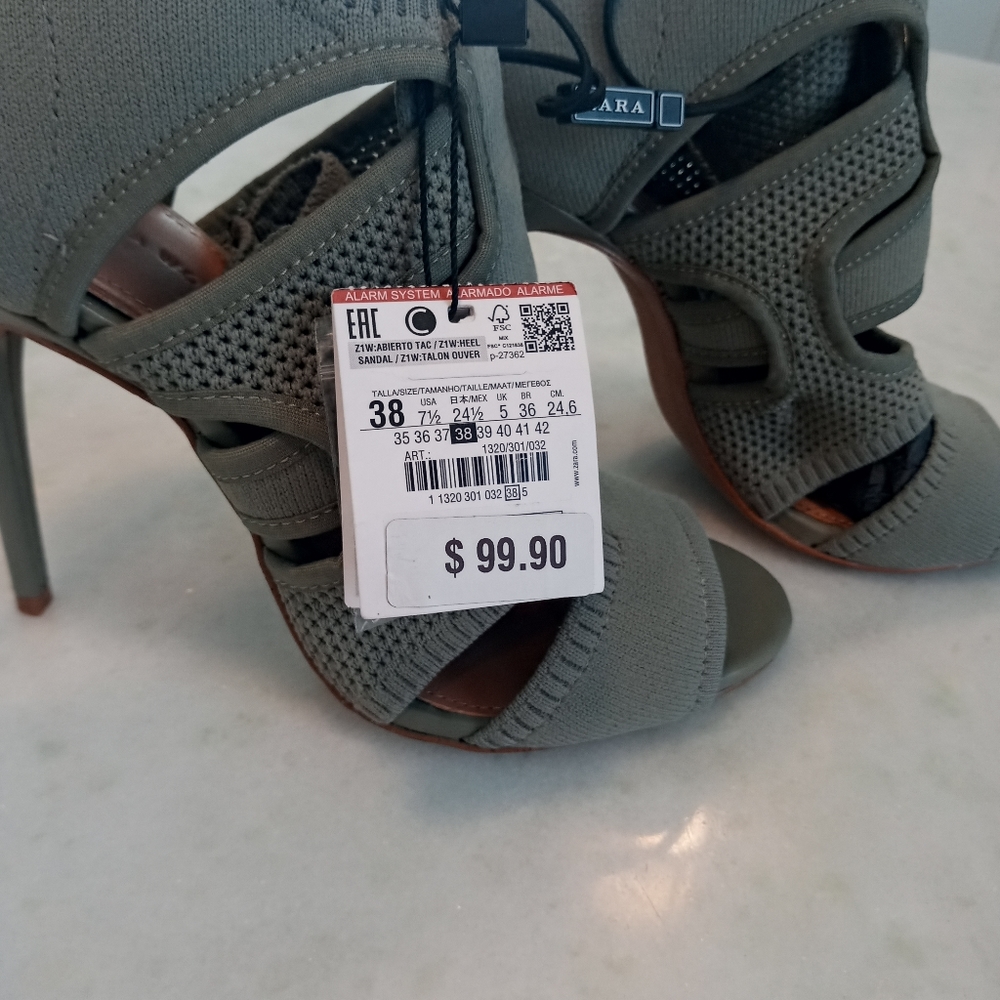 Zara Gray New 4 in Heels